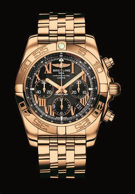 breitling rose gold watch|breitling rose gold chronomat.